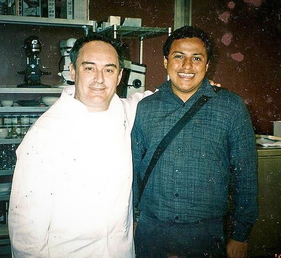 Imagem do Chef Eudes Assis com o Chef Ferran Adrià